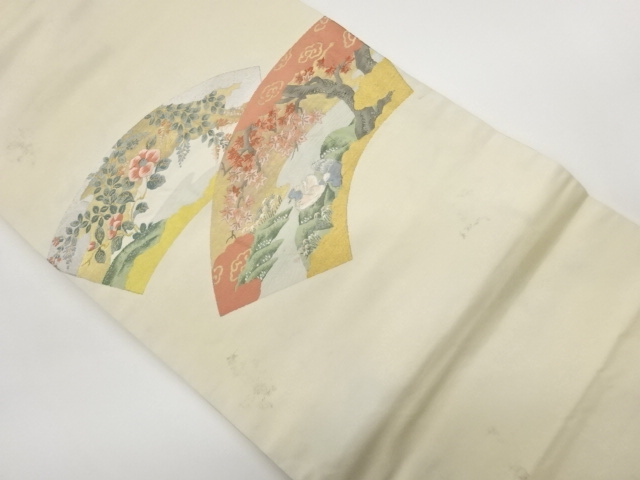 JAPANESE KIMONO / MAPLE LEAVES / FLOWERS / BIRDS WOVEN THE GROUND PAPE